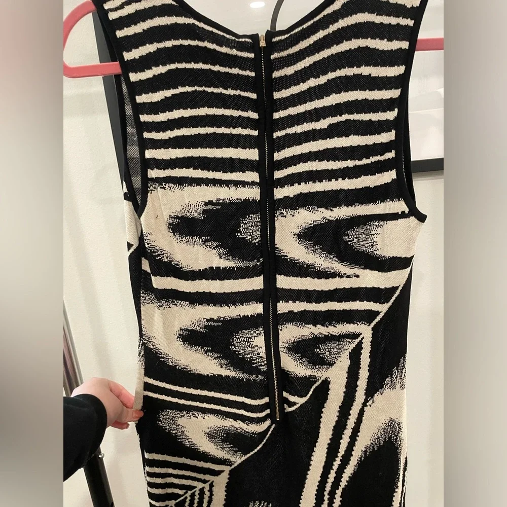 Fashion Nova Black and Cream Maxi Dress - Picture 8 of 9